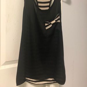 Black and white tank